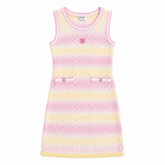 pink yellow dress