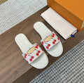 HOUSE OF SOLEIL Weiße Kirsch-Sandalen