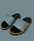 HOUSE OF SOLEIL  Pillow Mules Baby Blau
